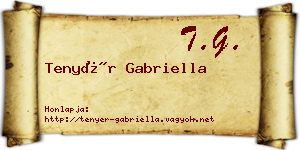 Tenyér Gabriella névjegykártya