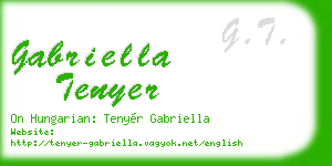 gabriella tenyer business card