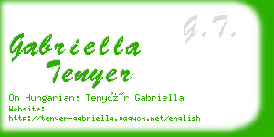 gabriella tenyer business card